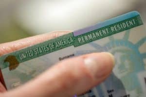 USA permanent resident card